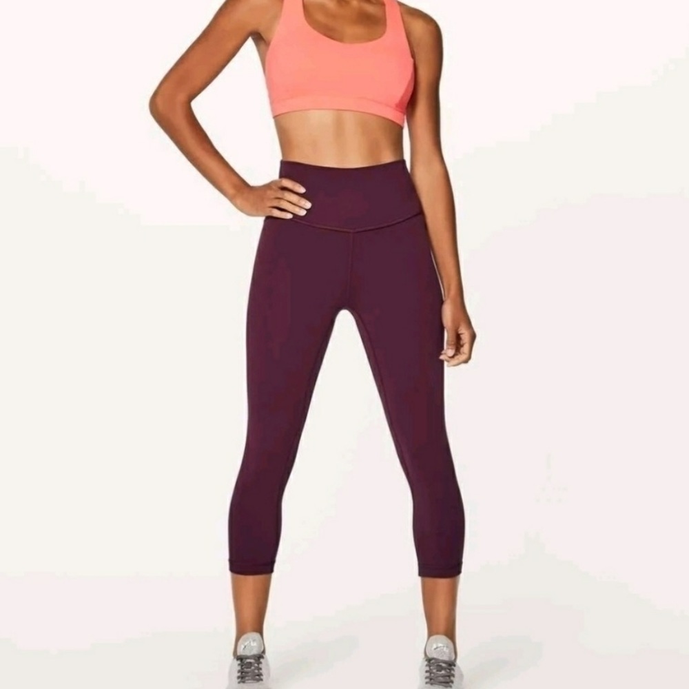 Lululemon Align Crop 21" Leggings Dark Adobe Sz 2 Women